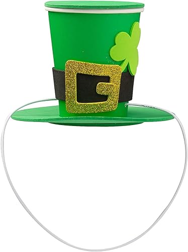 Fun Express Kit de manualidades de taza de papel con sombrero de duende, hace 6