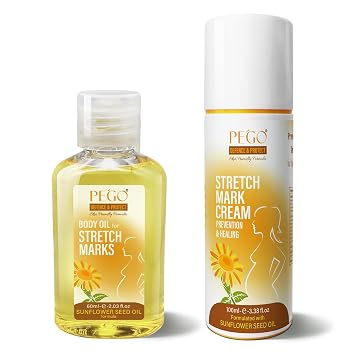PEGO Stretch Mark Oil for Pregnancy, Prenatal & Postnatal Skin Care