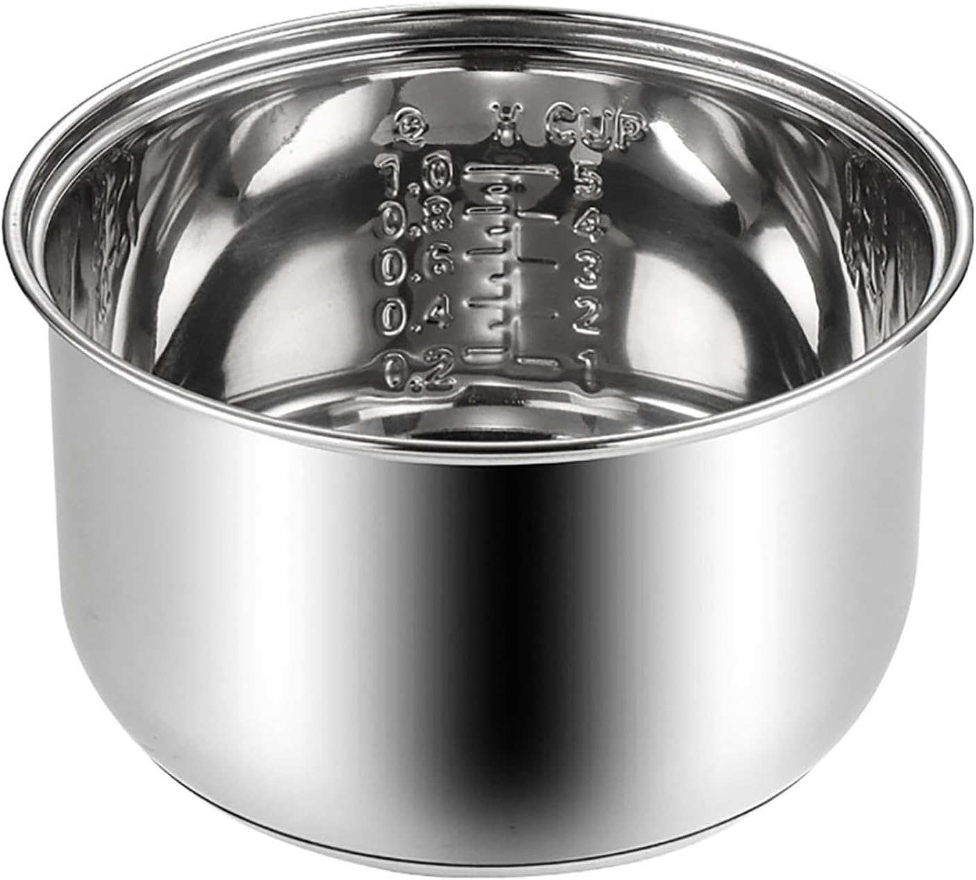Functional Rice Cooker Replacement Inner Pot 304 Stainless Steel Rice Cooker Inner Bowl (3L)
