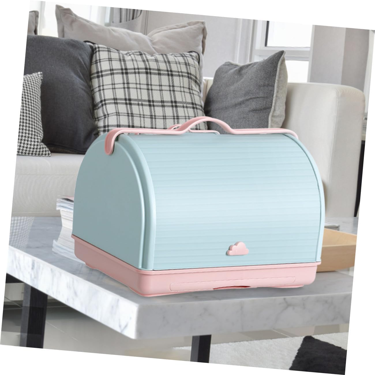 Storage Box for Bottles Bottle Drying Organizer Dinnerware Container Kitchen Storage Seal Lid