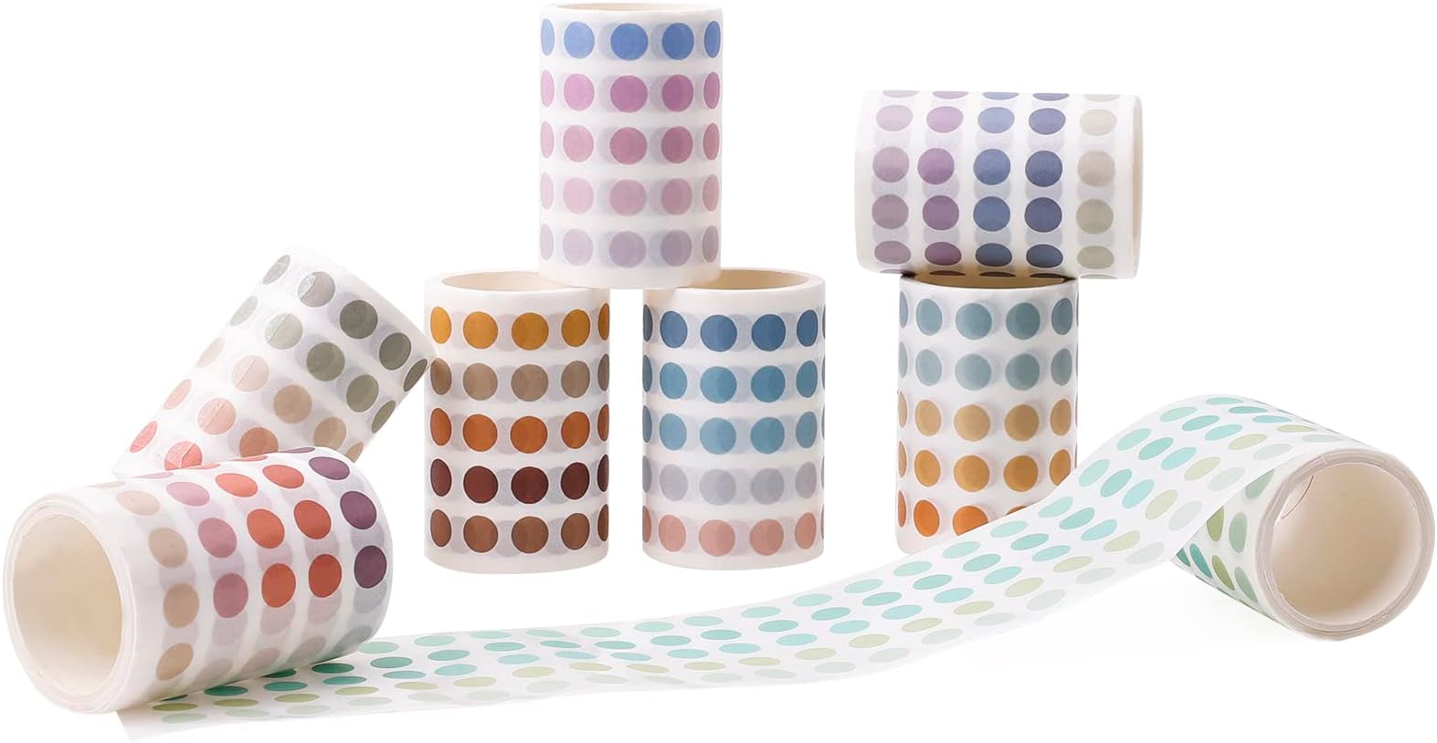 Stalogy Patchs De Points De Ruban De Masquage: 0.2 In. Diameter / 126 Dots/ Sheet / 5 Sheets/pack / 5mm Wide/Prix Shuffle (Métallisé