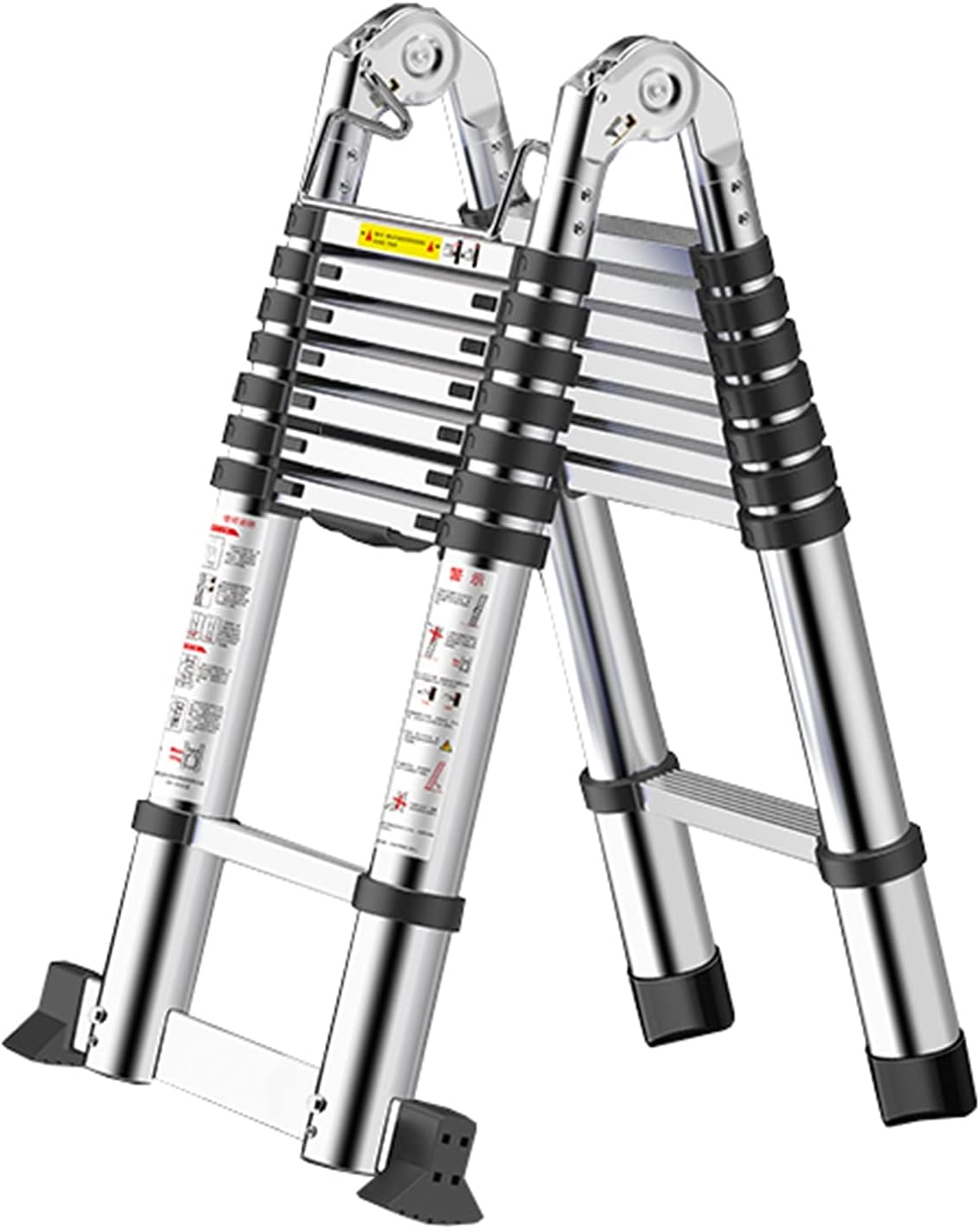 Telescoping Ladder Almighty Telescoping Extension Ladder 2-in-1,Multi-Purpose Aluminum Telescopic Ladders for Easy Storage,Outdoor Work Hobbies Compact Ladder Stabilize