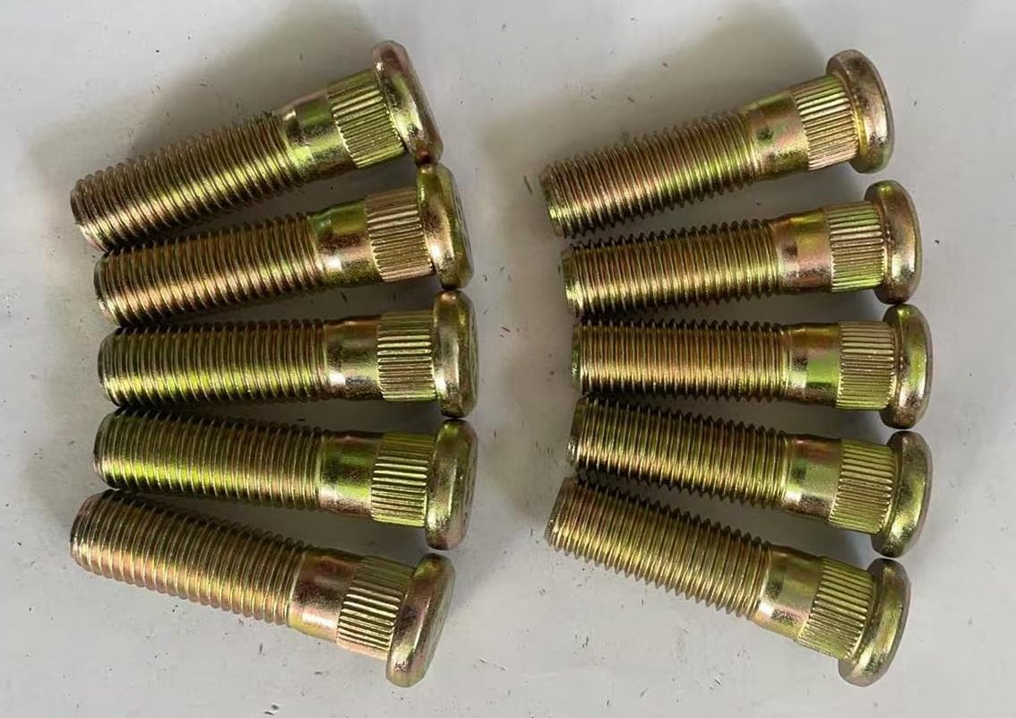 10PCS Serrated Wheel Studs 52755-2G000 Replacement for 2006-2024 Hyundai Accent 17-24 Elantra 2008+ Kia Sportage Spectra K5 EV6