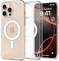 Vista 47 de Spigen Funda para iPhone 15 Pro Max, ultra híbrida MagFit [antiamarilleo] [compatible con Magsafe] - Transparente