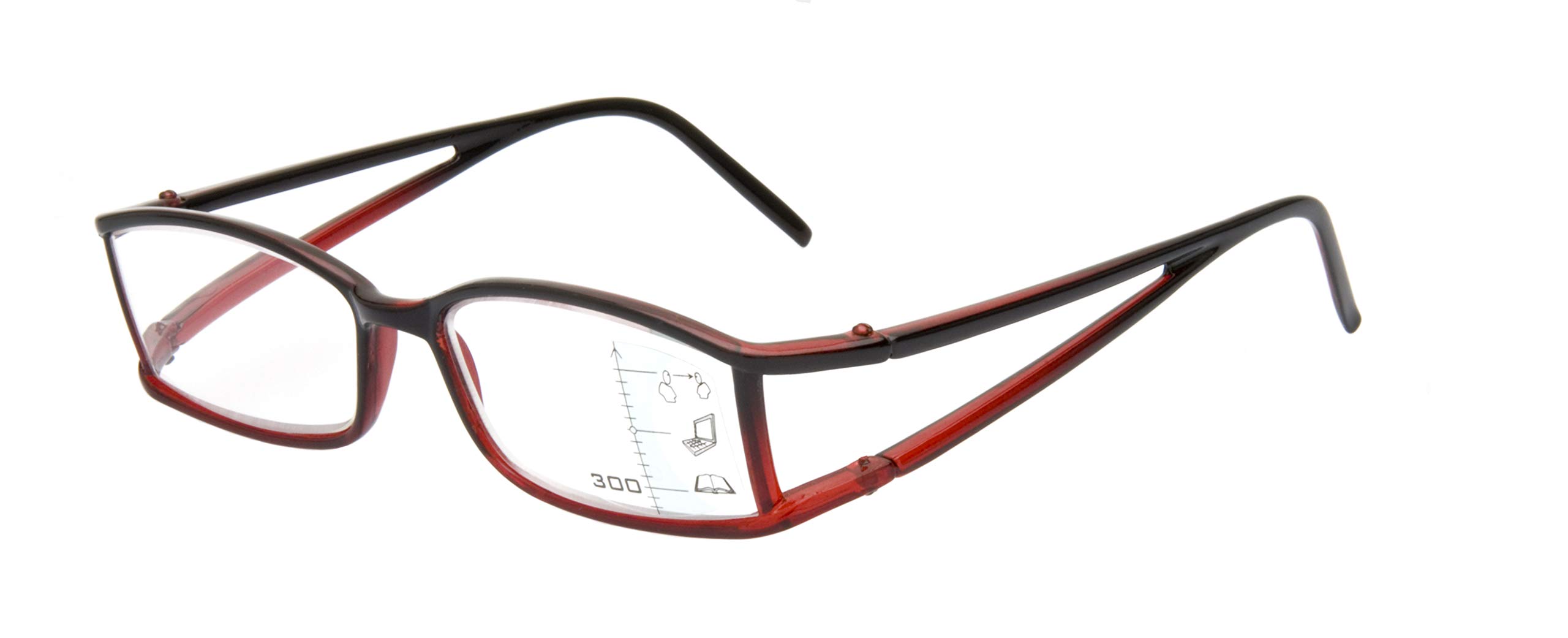 SightLine Women's Multi- Focus Progressive Reading Glasses
