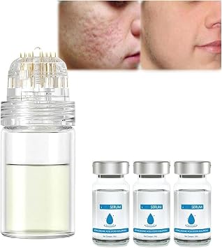 Micro Infusion System for Lips Micro System for Facial Facial Treatment with Serum PockmarksHeal Microneedle Roller with Hyaluronic Acid Serum for Smooth Skin Set of 3