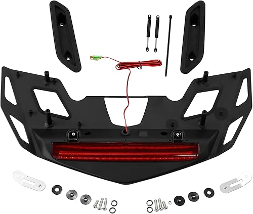 TCT-MOTORPARTS Portaequipajes para maletero, luz de freno LED, lente roja para Honda Goldwing 1800 2021-2023