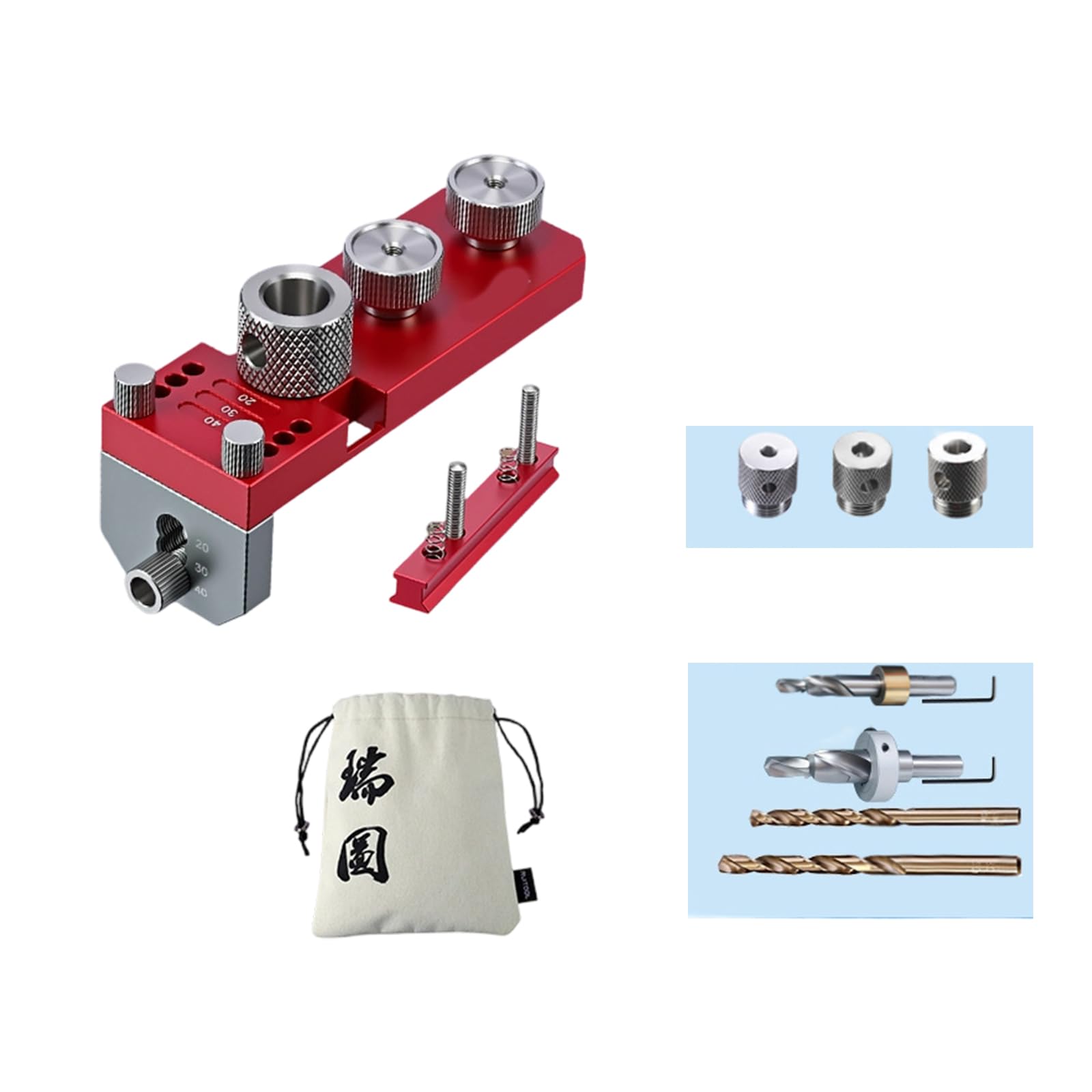 Zxfdsfdbnm E. 1 Set Portable Drilling Jigs Set For Aluminum Alloy Extrusions With Storage Case For Accurate Hole Positioning In Various Tasks Drill Template For Aluminum Profile Drilling Jig
