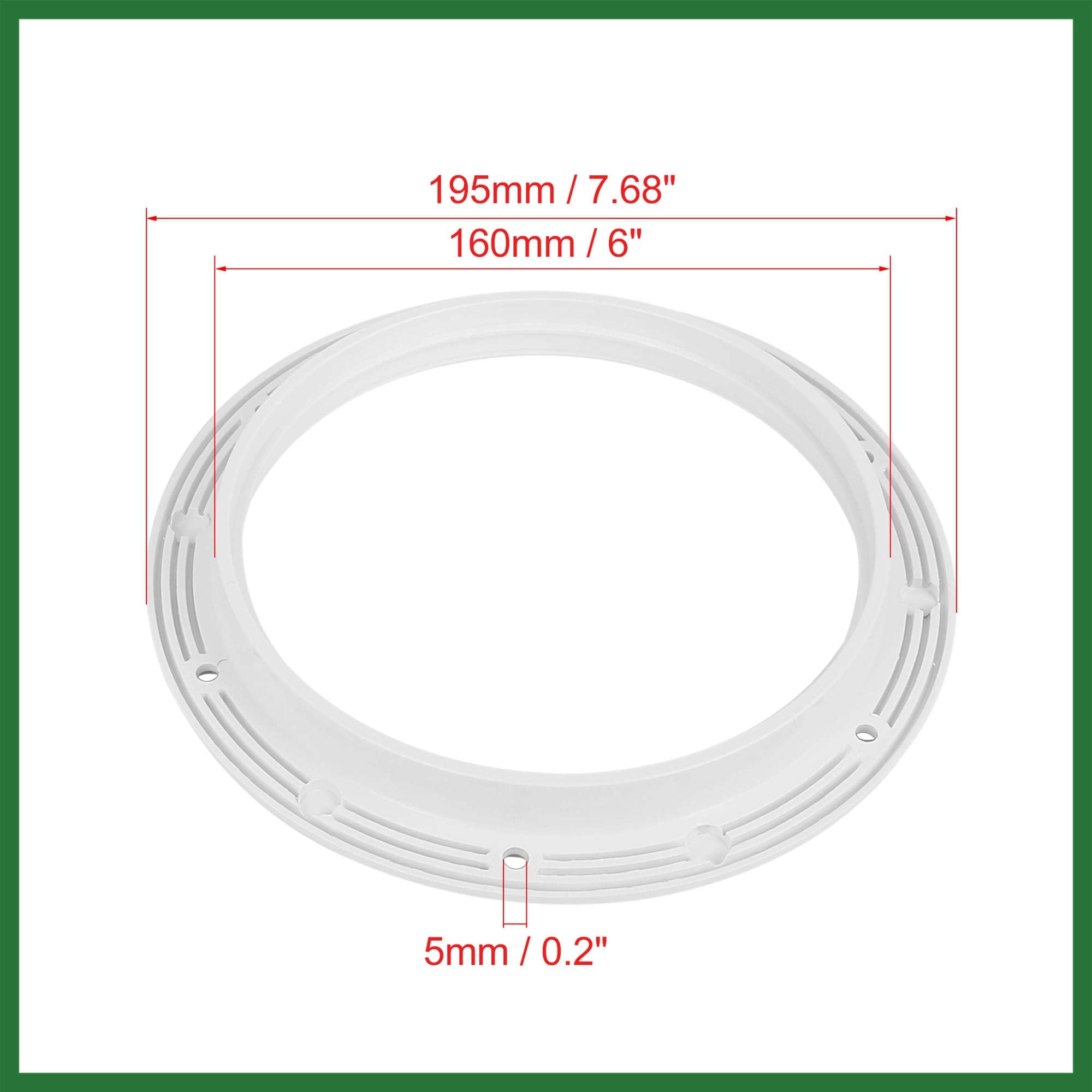 Motoforti 6" Boat White Circular Inspection Hatch Deck with Detachable Cover Long-lasting - Image 2