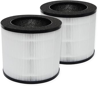 Muvzeznli replacement filter compatible with Ganiza A10 air purifier, H13 HEPA activated carbon 2-in-1 4-stage filter 2Pack