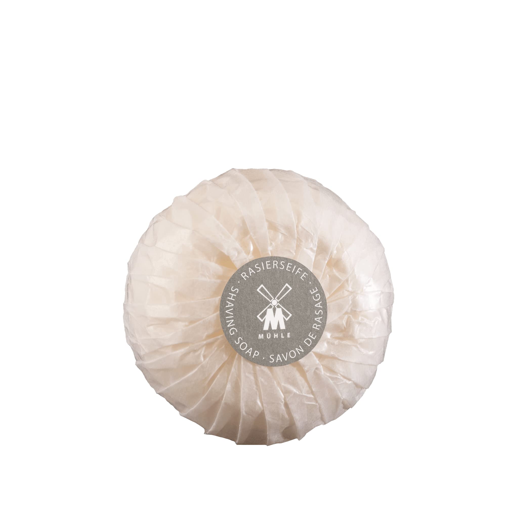 MÜHLE Set de jabón de afeitar, cuenco de porcelana con jabón de afeitar, pomelo y menta, todos los tipos de piel, afrutado y vigorizante, 65 g