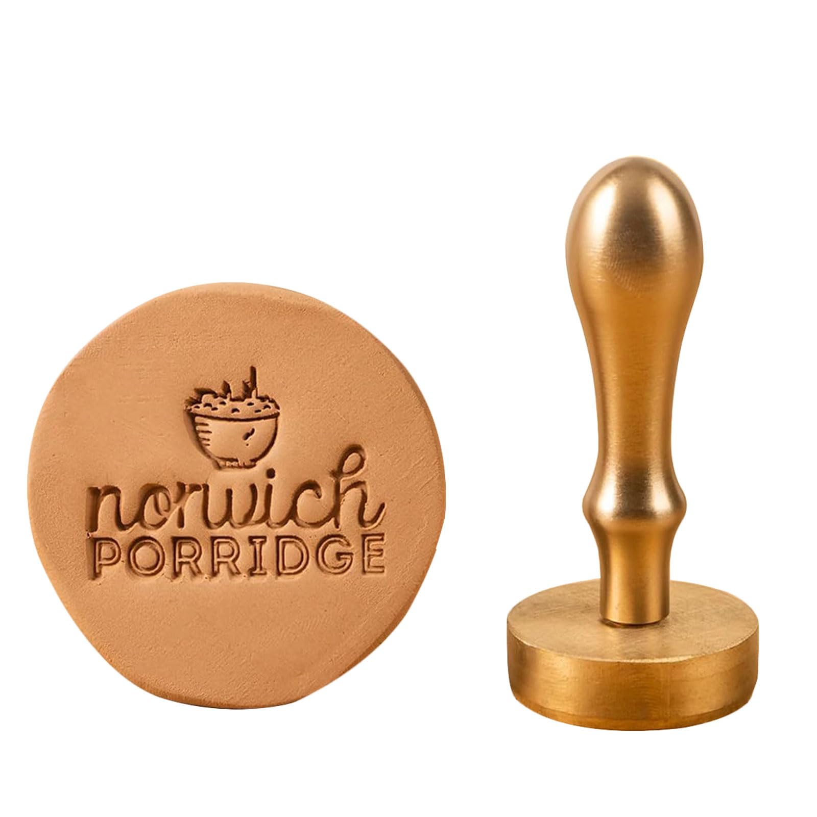 esmen Personalisierte Stempel, Keramikstempel, individuelle Töpferstempel mit Text oder Initialen, Keramik-Signaturstempel für Ton Seifenstempel