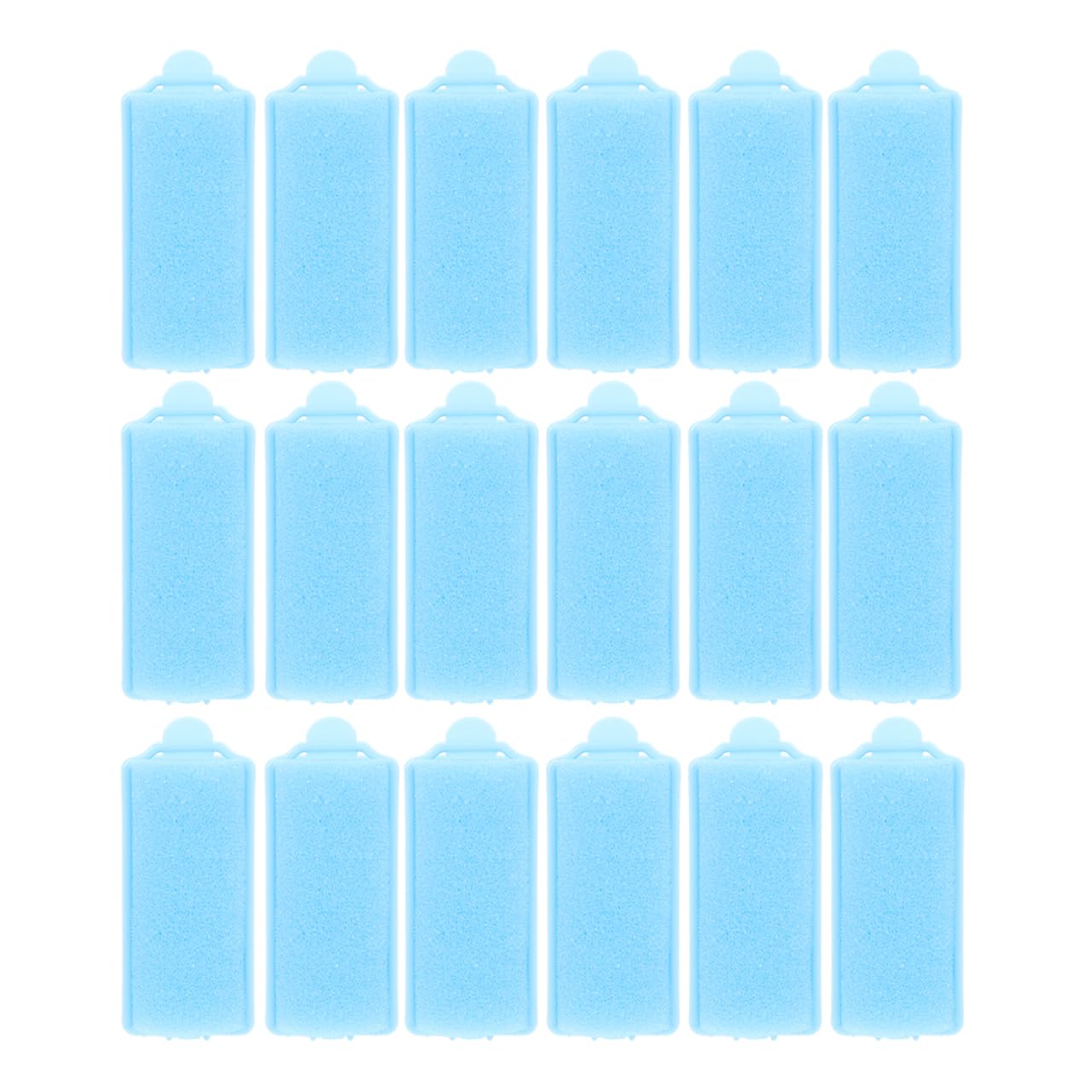 KALLORY 20pcs Hair Rollers Self Grip Sponge Curlers Salon Hair Dressing Roller Self Holding Rollers Hair Clips for DIY Long Hair Styling Female Heatless Curls Headband