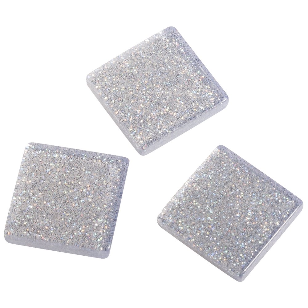 Rayher Acrylic Mosaic, Glitter 1 x 1 cm, Approx. 205 Pieces, Self-Service Box 50 g, 14542861
