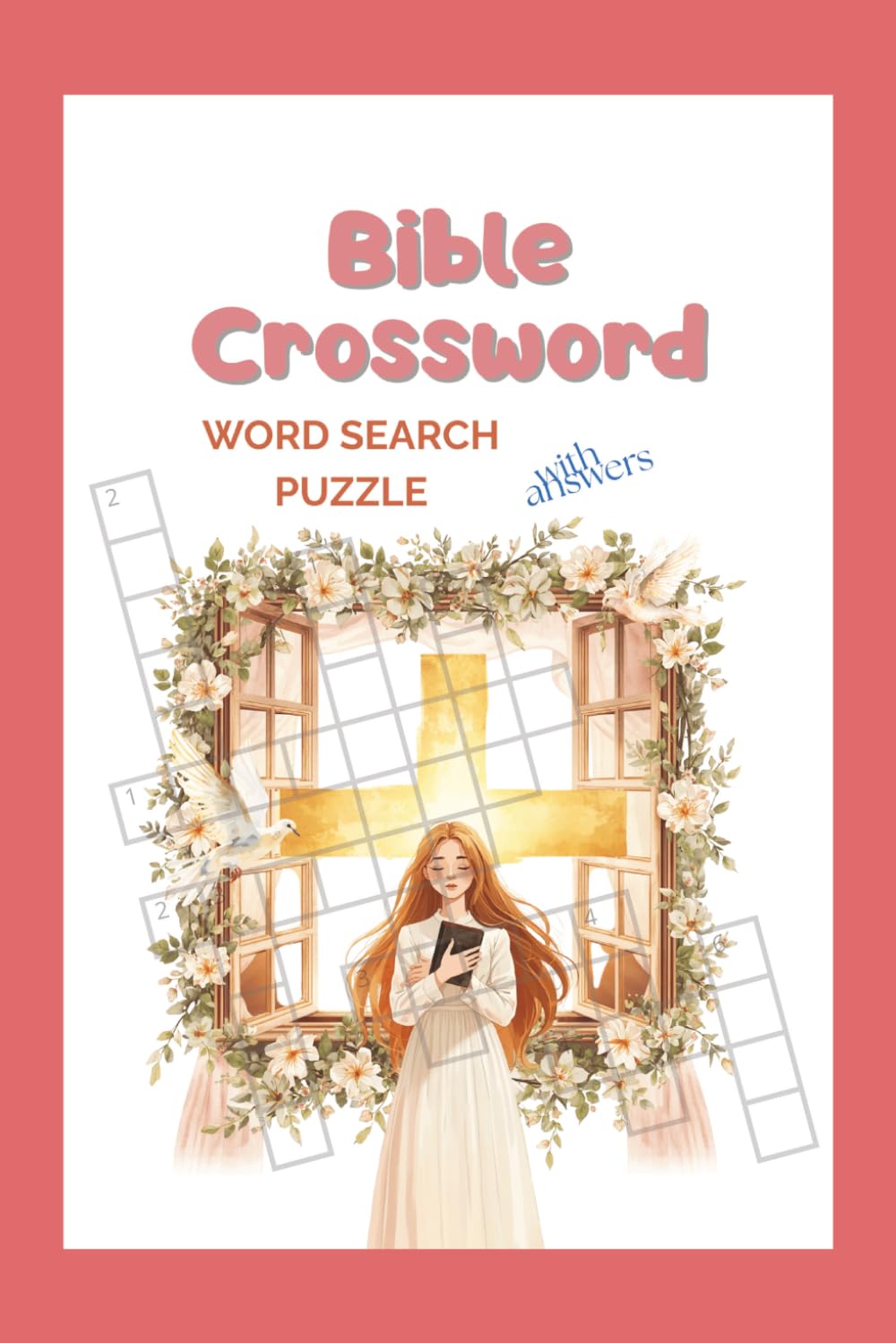 Bible Crossword word search puzzle: Crossword puzzles with easy read print, 6x9 inches, 120 pages, 60 puzzles