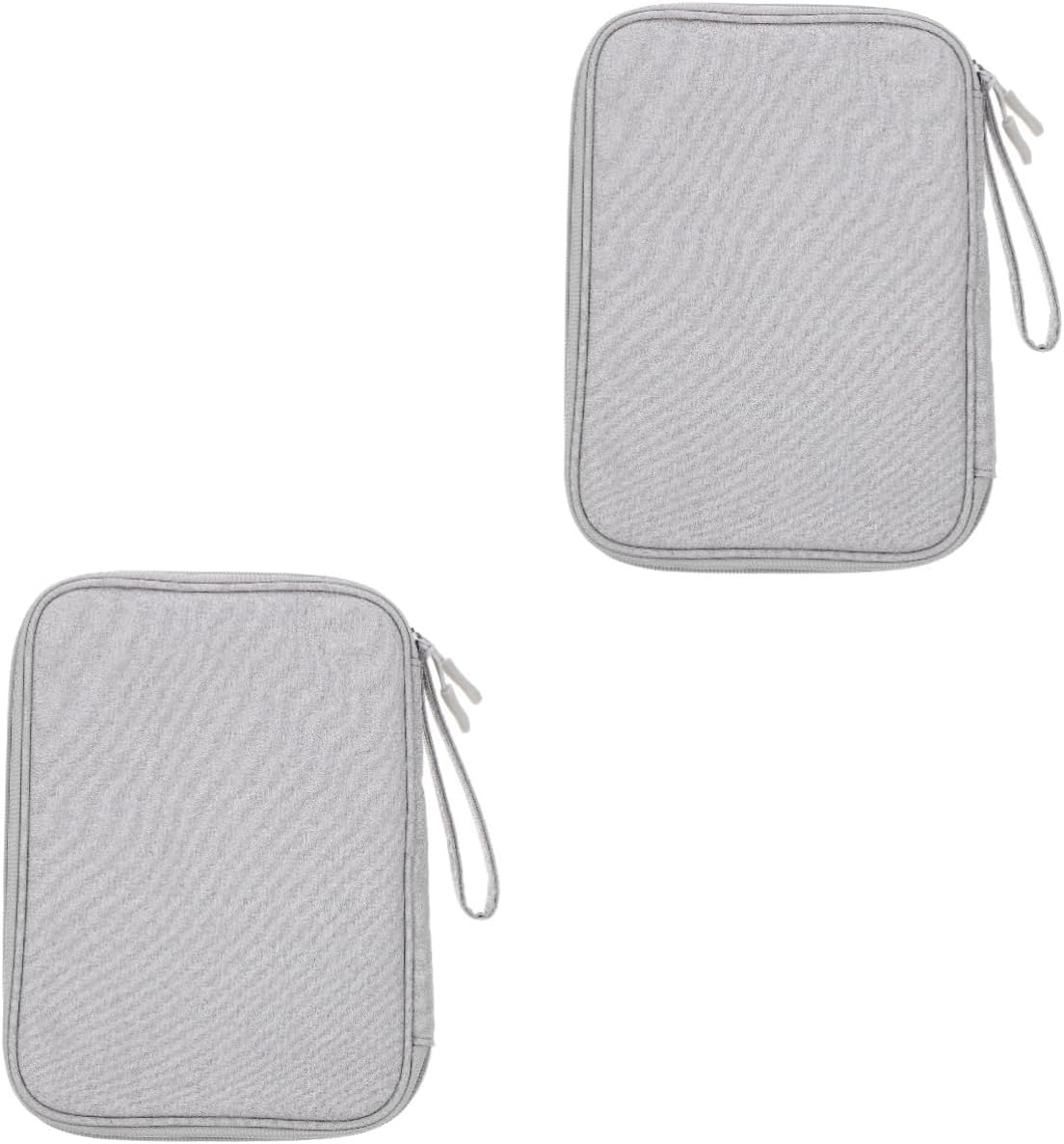 STOBOK 2pcs Cord Organizer Bag for Electronics Double Design for Travel Accessories Storage Case for Earphones Data Cables Hard Drives and Chargers Portable and Easy to Carry