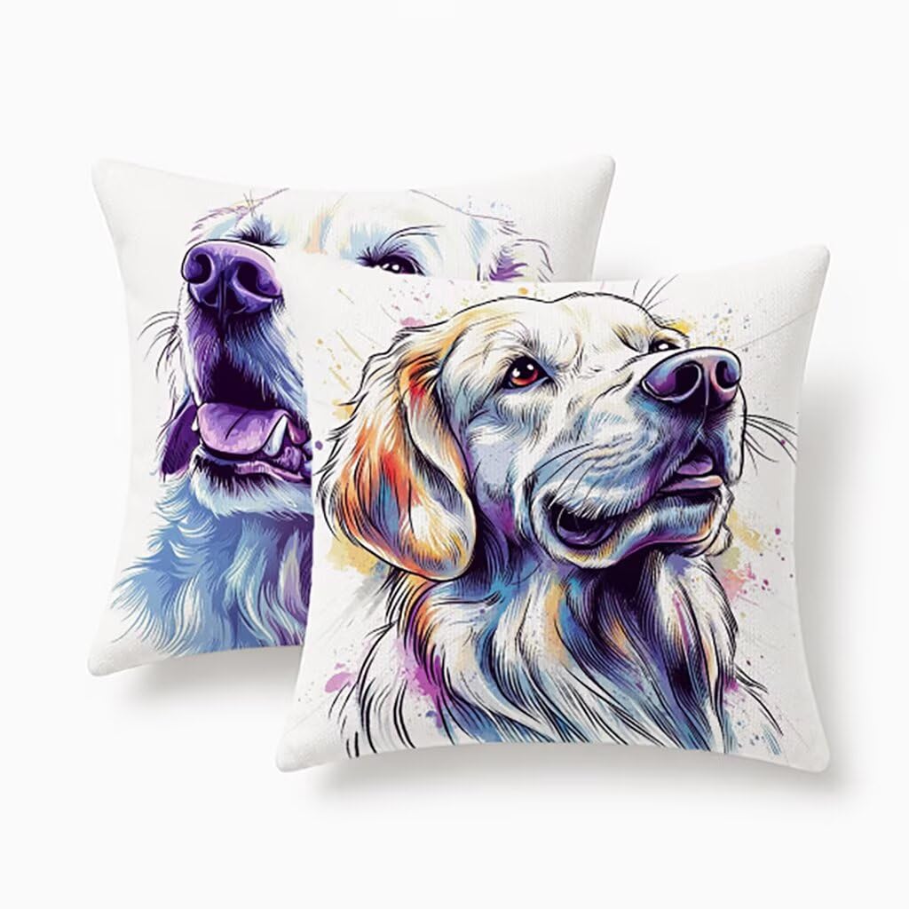 Housses de coussin 50x50cm imperméables résistant aux taches de chiens pour jardin et canapé