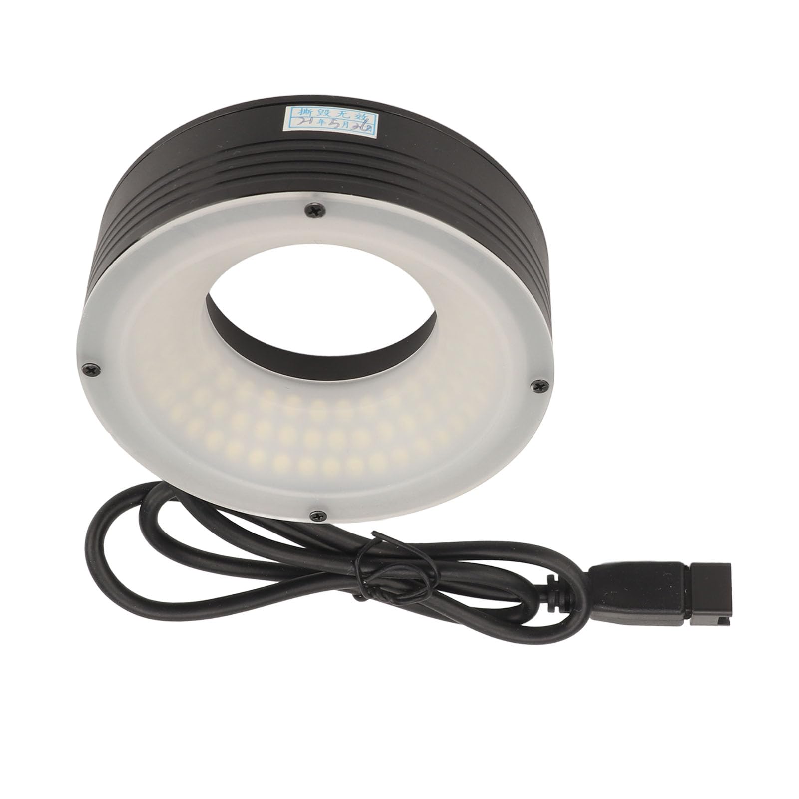 Illuminatore Anulare a LED per Microscopio Stereo, Lampada Anulare per Microscopio Ad Alta luminosità, Illuminatore Sorgente Lampada per Microscopio per Binocolo, Piccolo Tornio
