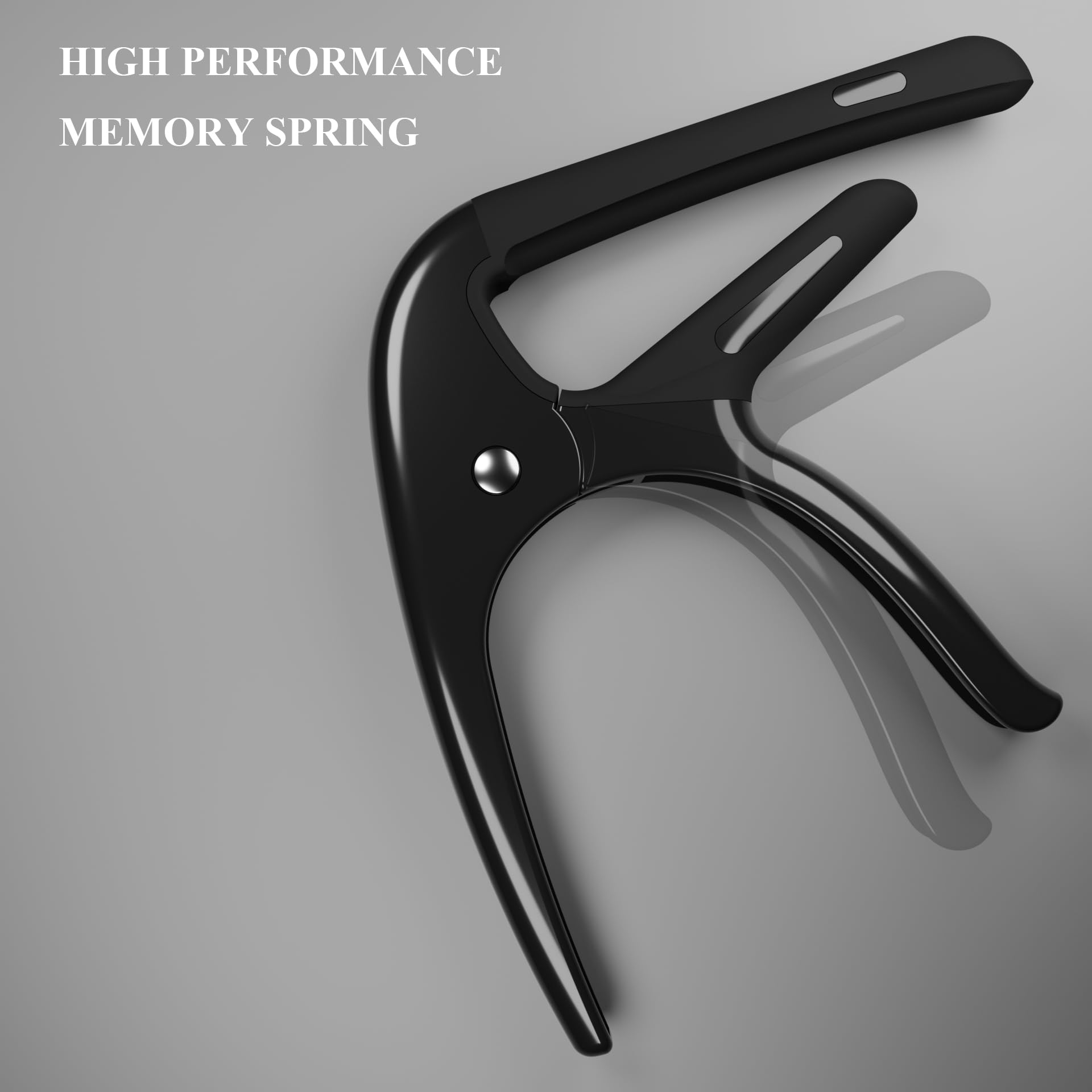 Capo for Acoustic Guitar Electric Guitar, Ukulele and String Instruments, Guitar Capo with 5 Picks, Guitar Kapo, Guitar Clamp (Black) - Image 3