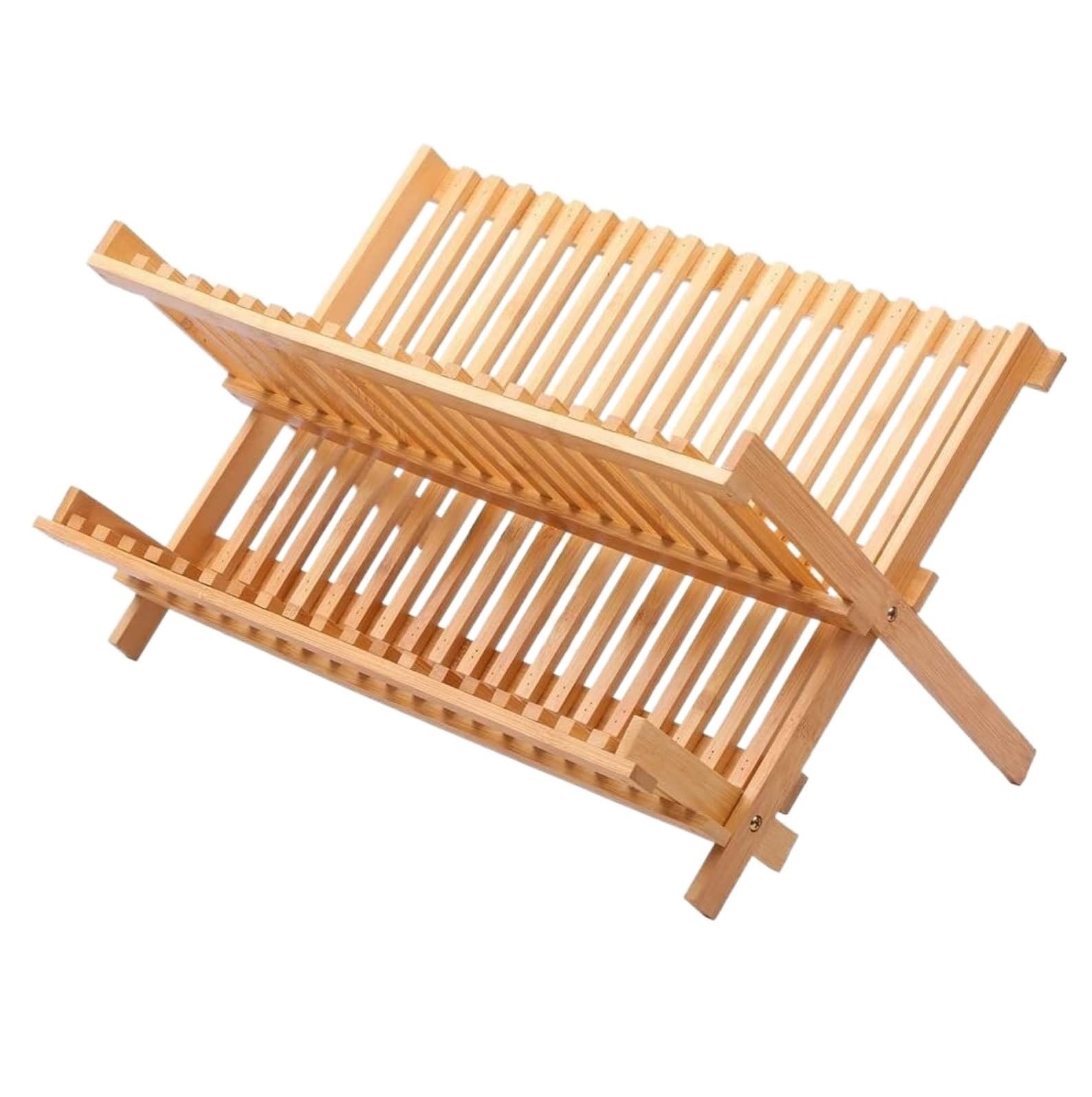 Colapiatti Scolapiatti in bambù per Asciugatura Scolapiatti Scolapiatti da Cucina Mensola da Tavolo Porta Coperchio Scolapiatti (Color : Natural, Size : 47 * 21.5 * 21.5)