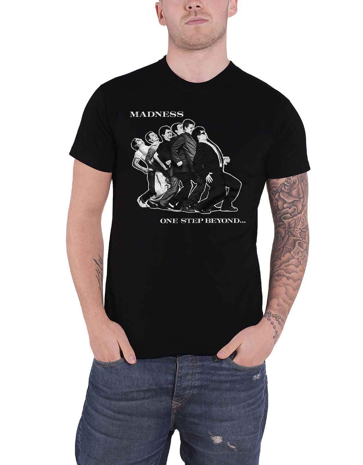 Madness T Shirt One Step Beyond Band Logo Official Mens Black XXL