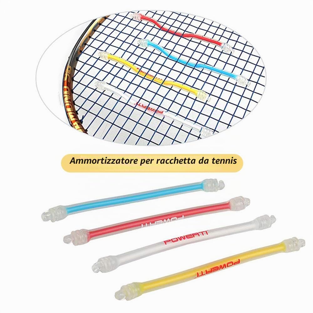 Smorzatore di vibrazioni, racchetta da tennis in silicone, racchetta da tennis, assorbe le vibrazioni, antiscivolo