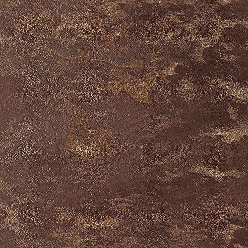 Tissu velours vintage marron foncé idéal pour rideaux de salon cosy