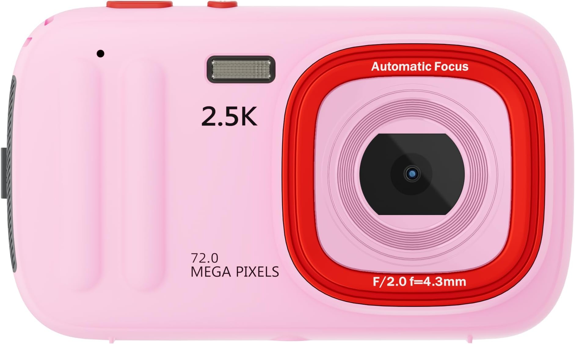Digital Camera with 64MP High-Resolution CMOS Sensor, 2.5K Video Recording Capability, for Content Creators, No Card