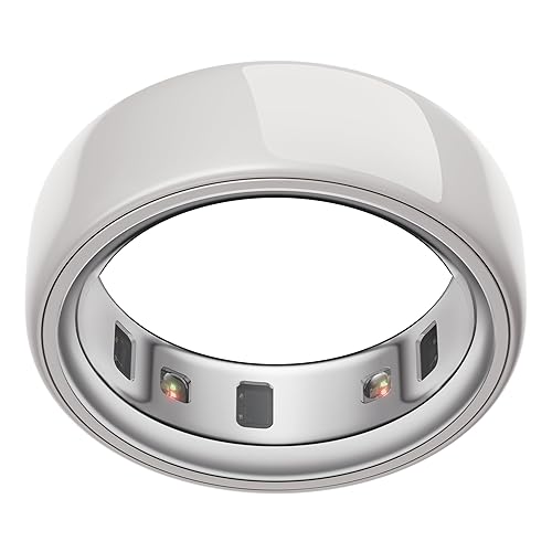 Oura Ring 4 Ceramic Cloud - Size 8 - Size Before You Buy