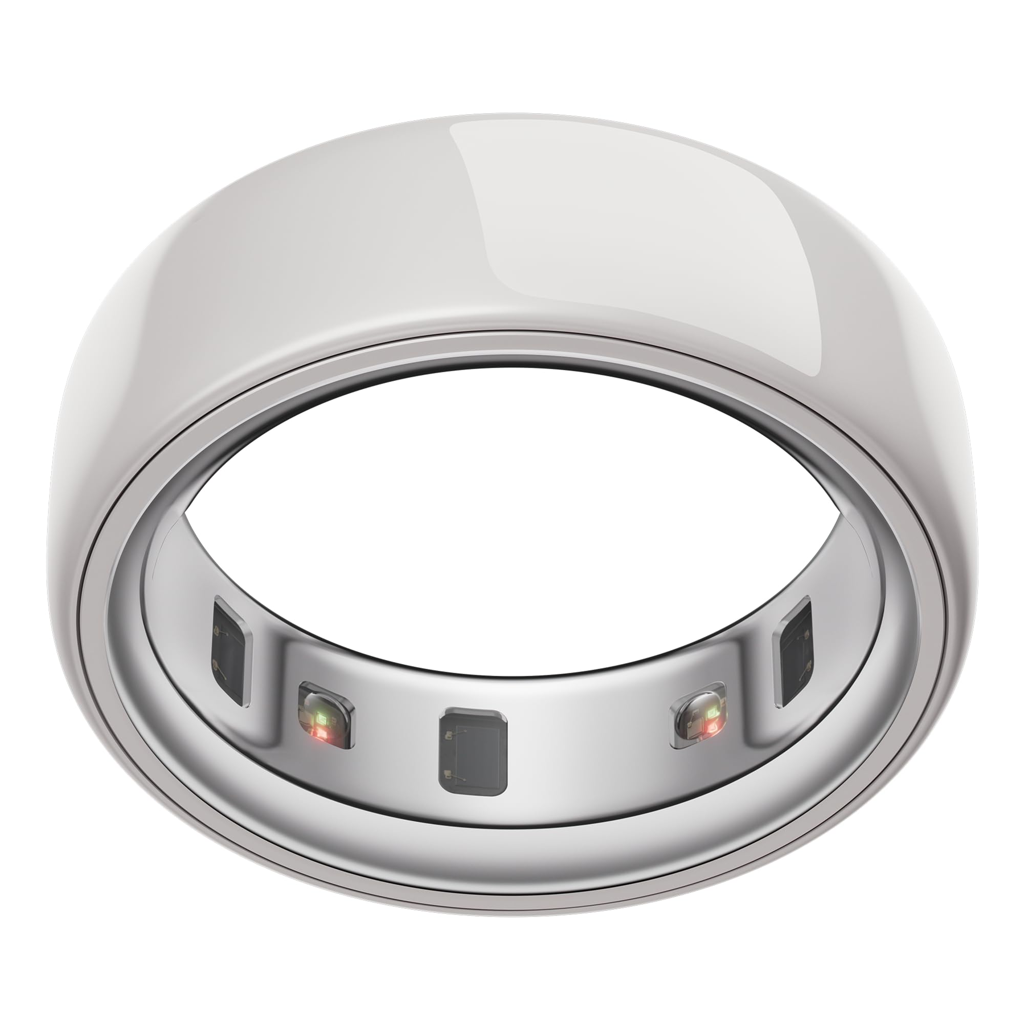 Oura Ring 4 Ceramic - Cloud - Size 8 - Size Before You Buy