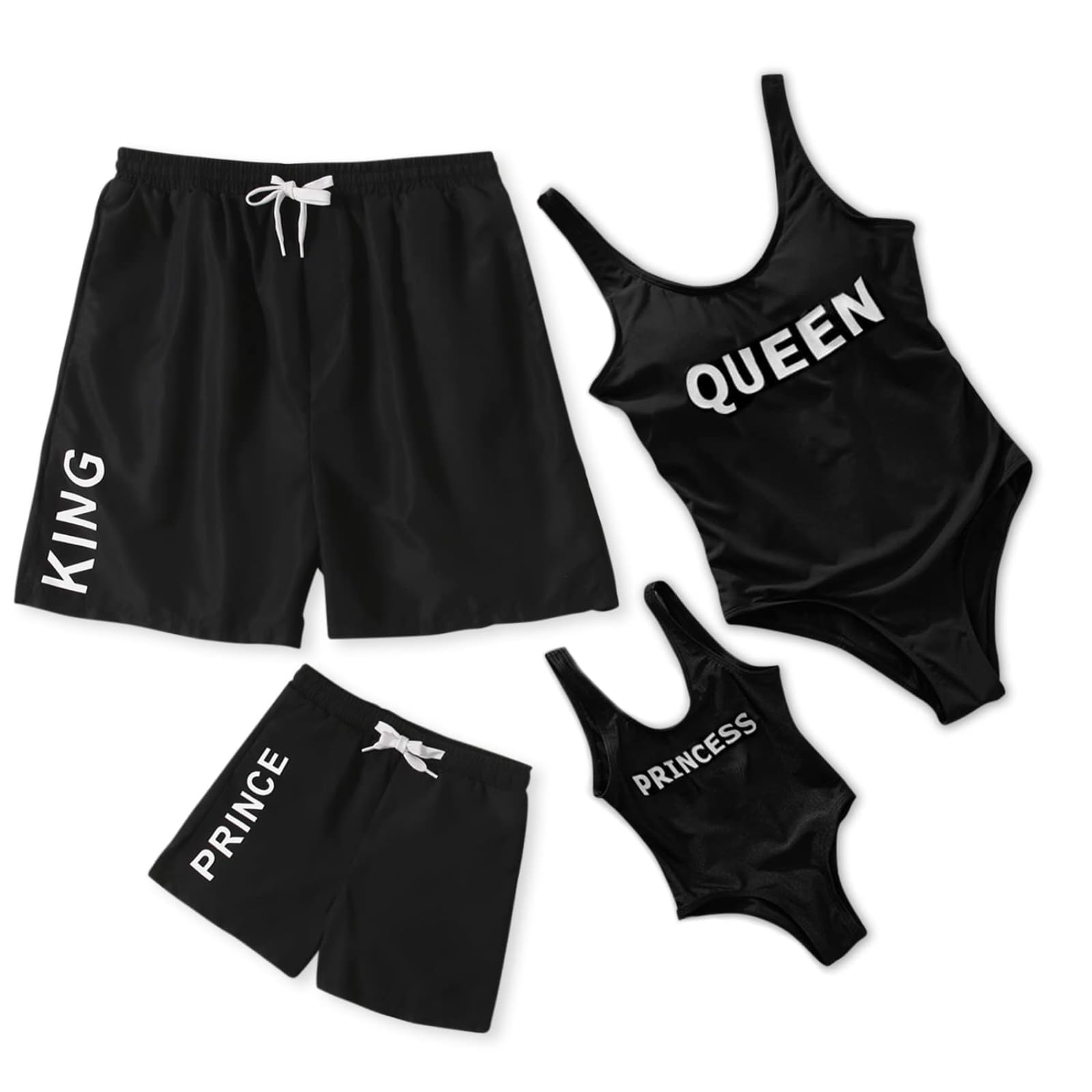 IFFEI Mommy and Me Family Matching Swimsuits One Piece Swimwear Beachwear