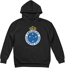 Esporte Clube Vitria Men's Hoodie Sports Fan Sweater Black Pullover Hoodie with Pockets
