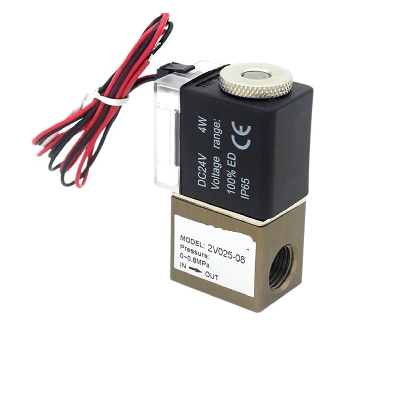 Vanne électromagnétique d'air 2V025 pour stopper les fuites de pression NC 1/4