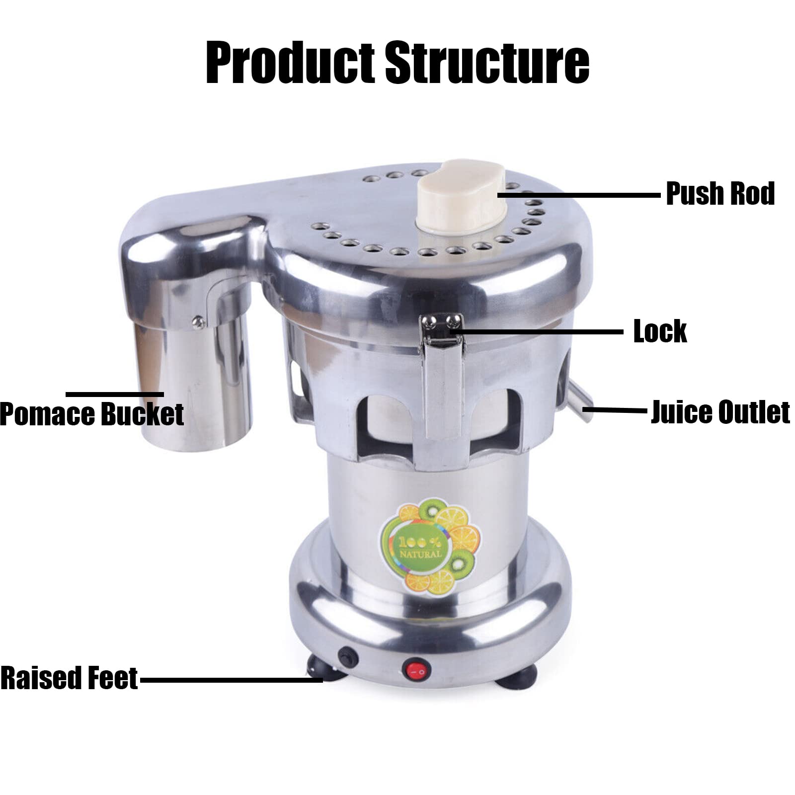 Commercial Juice Extractor - Product Features