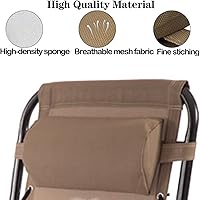 Vista 36 de Ostlttyn Zero Gravity - Almohada de repuesto para silla, color negro, 14.3 x 6.7 x 2.3 pulgadas, relleno de espuma, estilo moderno, soporte