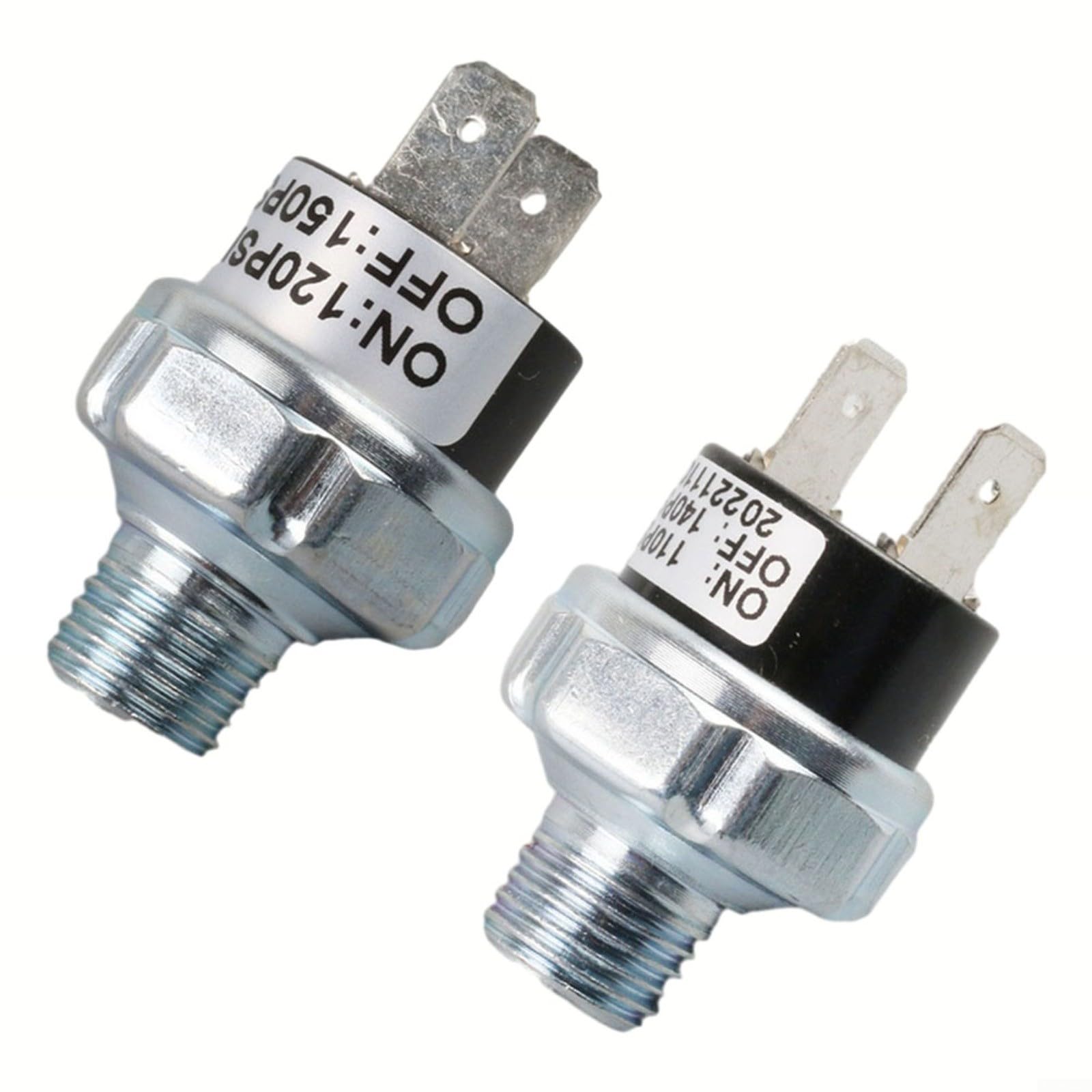 1/4-18 NPT Interrupteur de contrôle de pression d'air 110-140 PSI pour suspension pneumatique et réservoir de compresseur