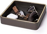 Vista 1 de Cuenco para llaves para mesa de entrada, cuenco de cuero para llaves, plato para llaves para mesa de entrada, bandeja EDC para llaves, soporte