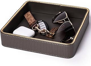 Key Bowl for Entryway Table| Leather Catch All Bowl for Keys| Key Dish B...