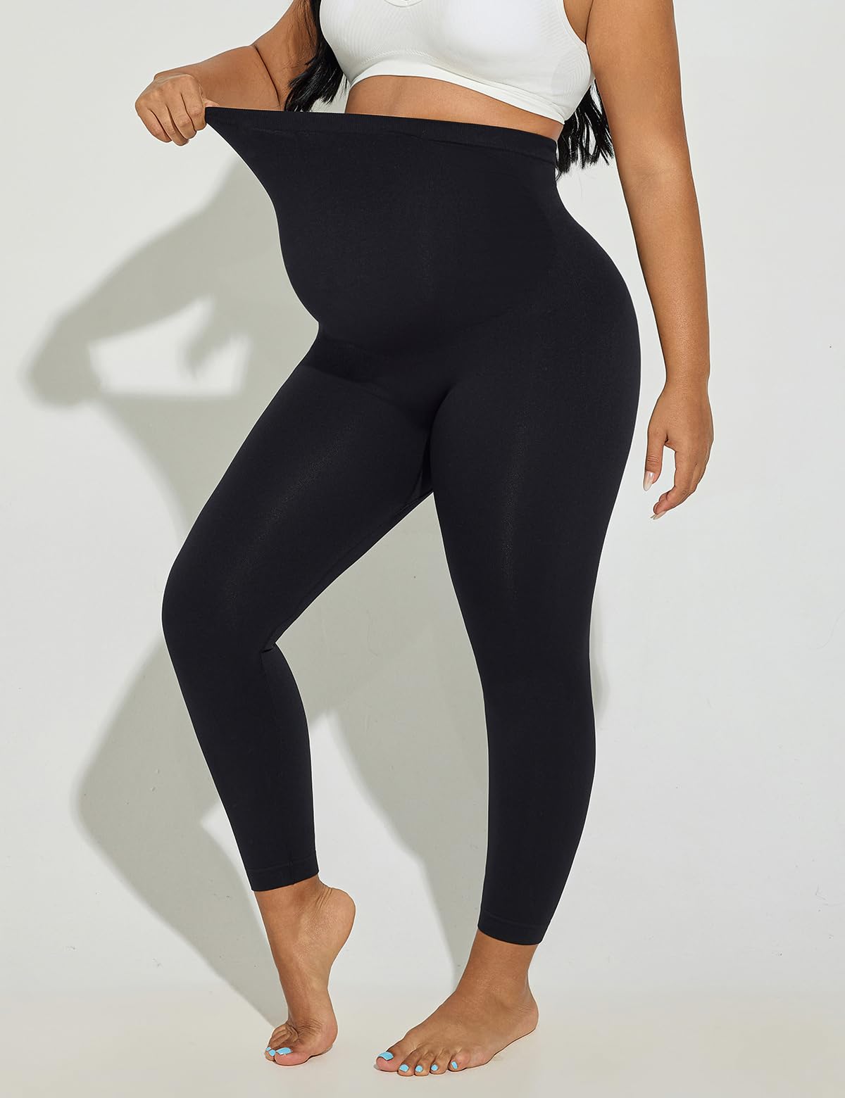 Leggings de maternidad para mujer, leggings de longitud completa para entrenamiento, pantalones de yoga activos para correr — view 3