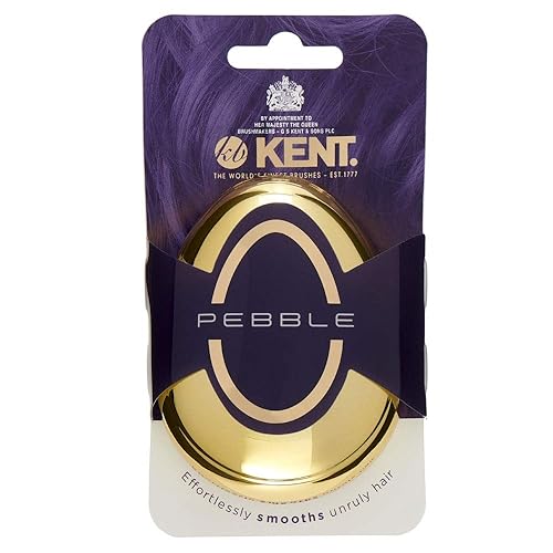 Miniatura 4 de Kent PG Gold Pebble Cepillo Masajeador de Cuero Cabelludo para Champú y Cepillo Desenredante de Tamaño de Viaje - Exfoliador de Cuero Cabelludo para