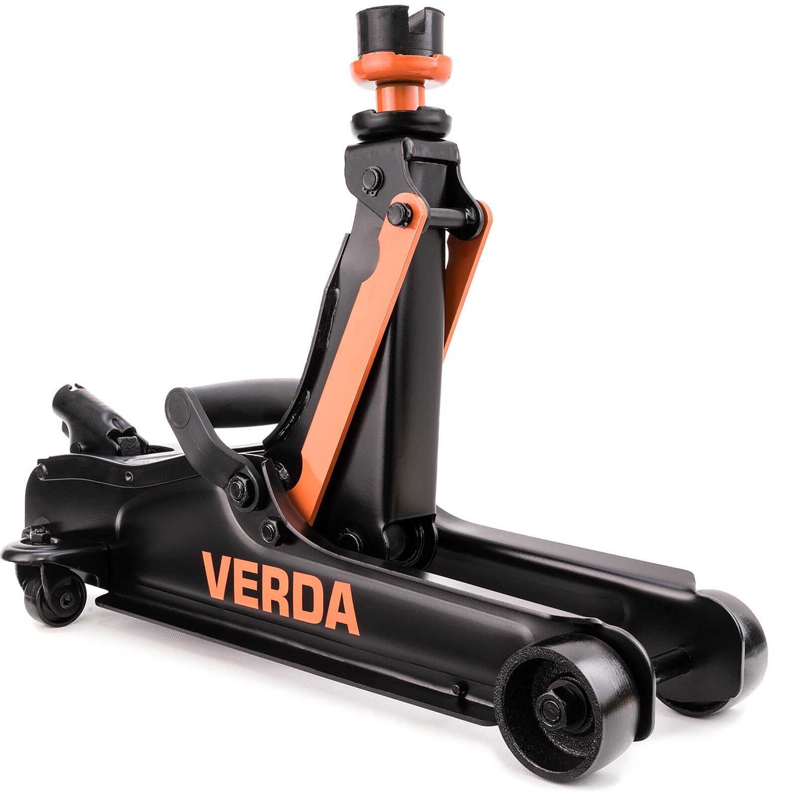 Verda cric idraulico 2,5T, 85-365 mm + 3 guanti da lavoro in gomma + guanti da lavoro sollevatore auto cric sollevatore auto professionale supporto piatto camper fuoristrada