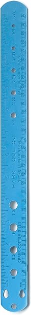 Park Tool SBC-1 Spoke, Bearing and Cotter Gauge Tool, Blue
