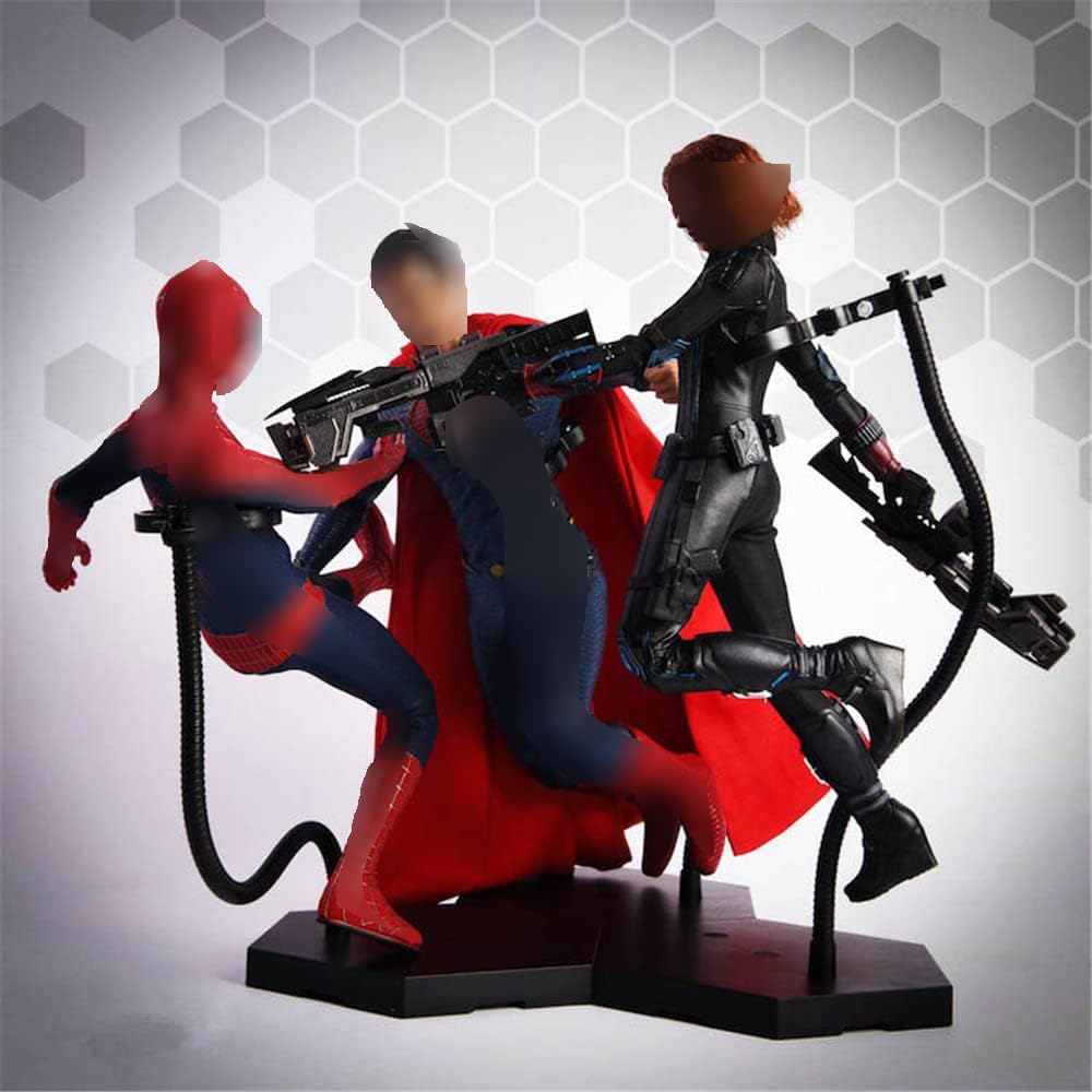 Fremego Action Figure Stand,Universal Bracket Snake Bone Bracket Posable Stand for 1/12 1/6 1/9 Male/Female Soldier Action Figure (Universal Stand for 1/12 1/6 1/9 Figure)