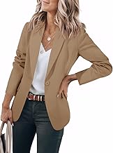 Cicy Bell Womens Casual Blazers Open Front Long Sleeve Work Office Suit Jackets Blazer