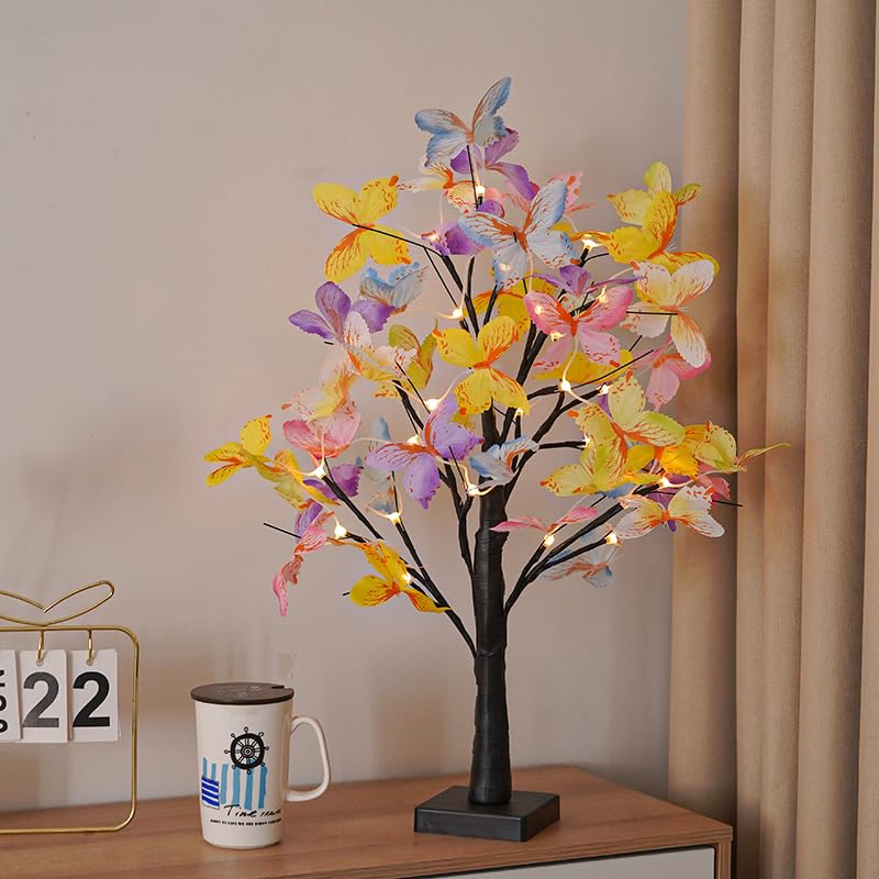 Verve Jelly Rose Flower Lamp USB/Battery Operated Desk Tree Lights Rose ...