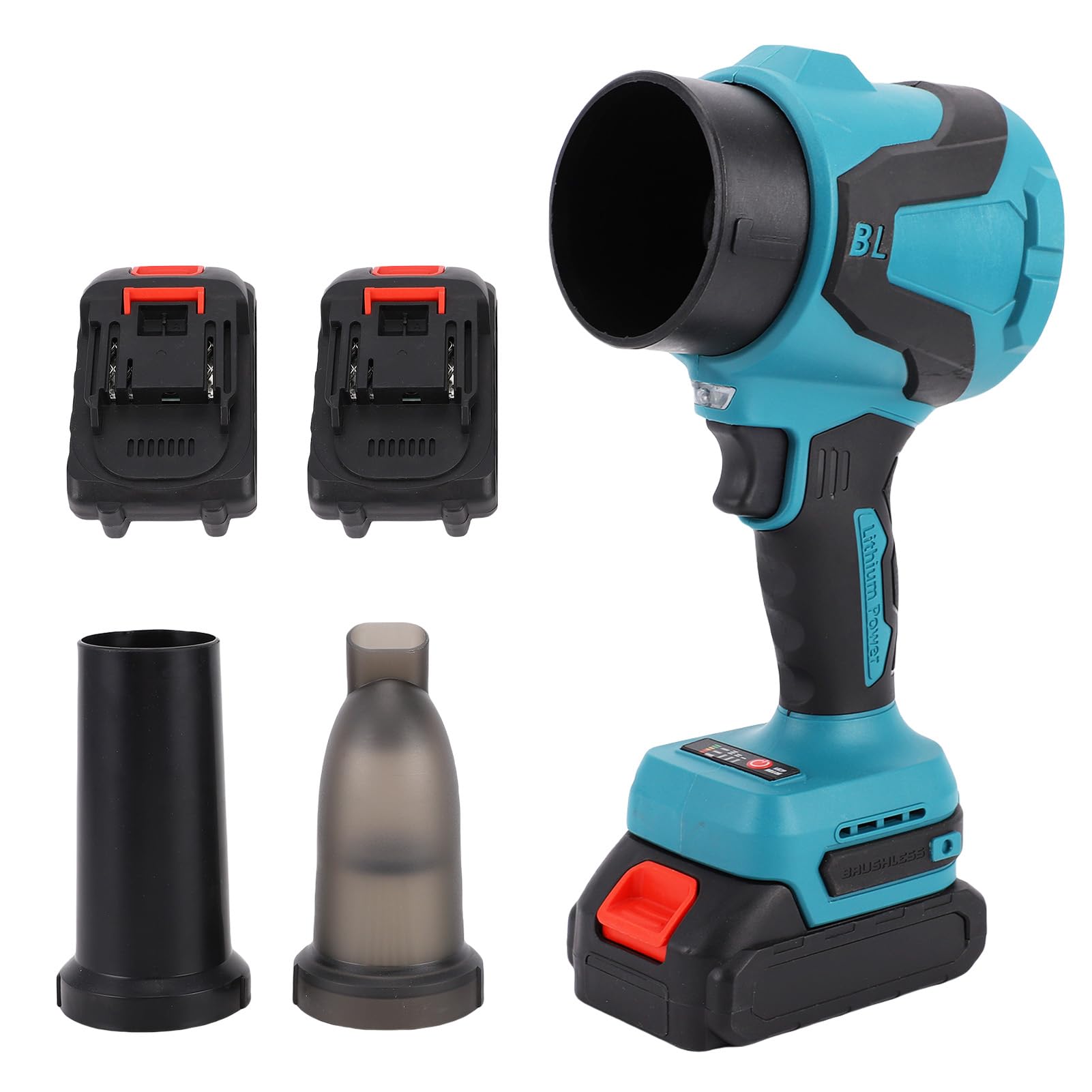Cocoarm Cocoarm Soffiatore per Foglie Senza Fili, Potente Soffiatore 2 in 1 con Alta velocità 29800 Giri/min e Batterie Ricaricabili da 40 V per la Cura del Prato e la Pulizia Esterna (Spina