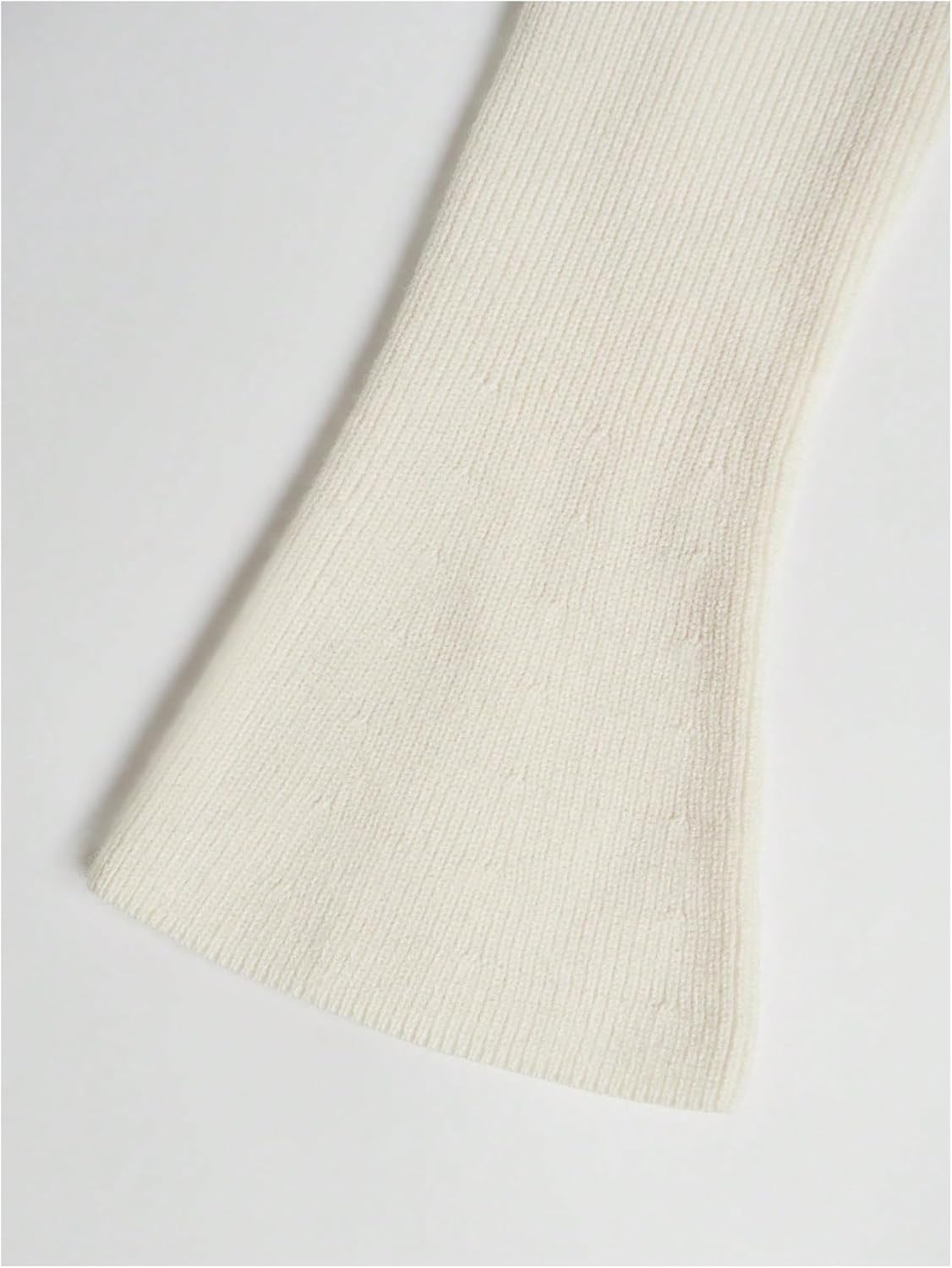 SHENHE Women's Sweetheart Neckline Sweater Ribbed Knit Slim Fit Split Hem Sweater Pullover - Image 5