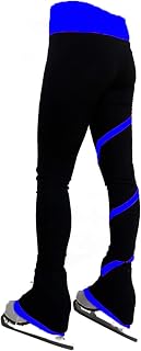 ORBATT Figure Skating Pants Ice Skating Pants Figure Skating Pants Long Trousers for Girl Women Training Competition, Ice Skating Warm Fleece Gymnastics Leggings