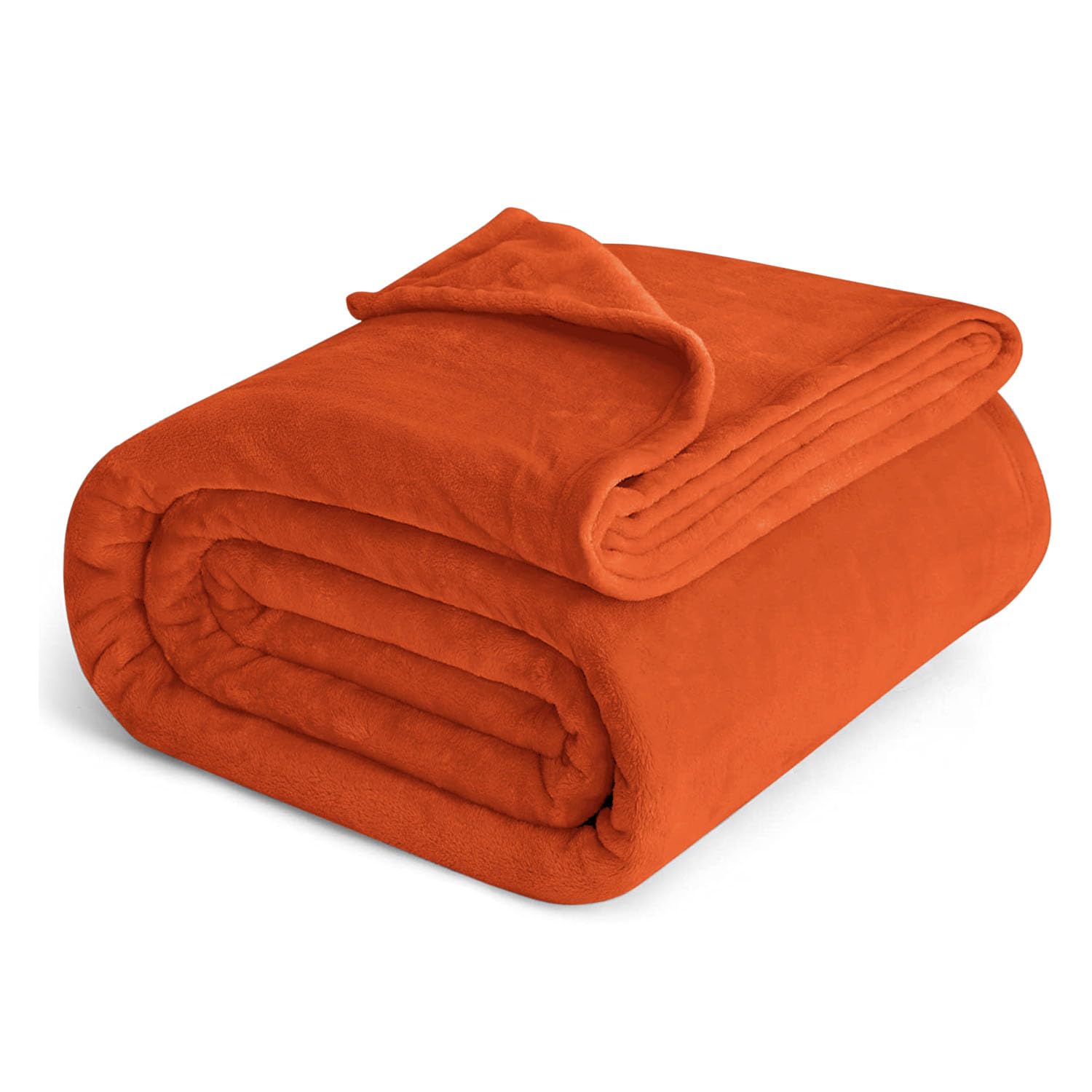IR Imperial Rooms Fleece Blanket Large Throw - Rust, King 230X270 Cm
