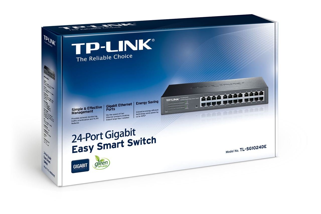 Commutateur Réseau de Bureau TP-Link TL-SG1024DE LAN 100/1000 48 Gbps